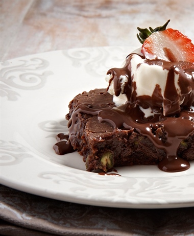 Brownies σοκολάτα με φιστίκια Αιγίνης